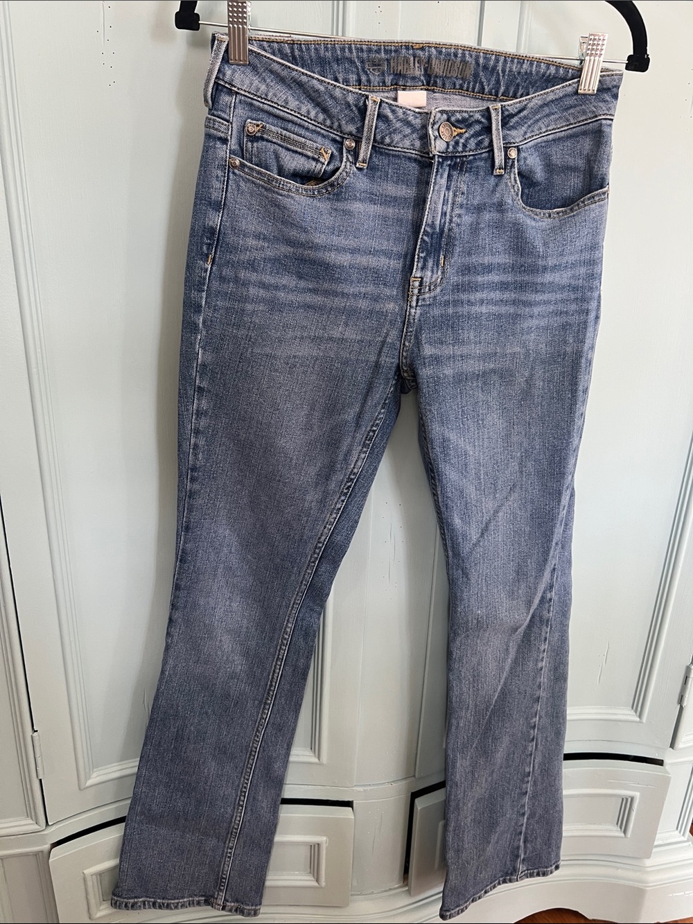 Harley‑Davidson Light Blue Straight‑Leg Jeans